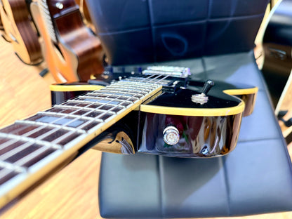🔥2008🔥 DeArmond M-75 by Guild~ Gloss Black~  Korean Made With USA 2K Pickups!