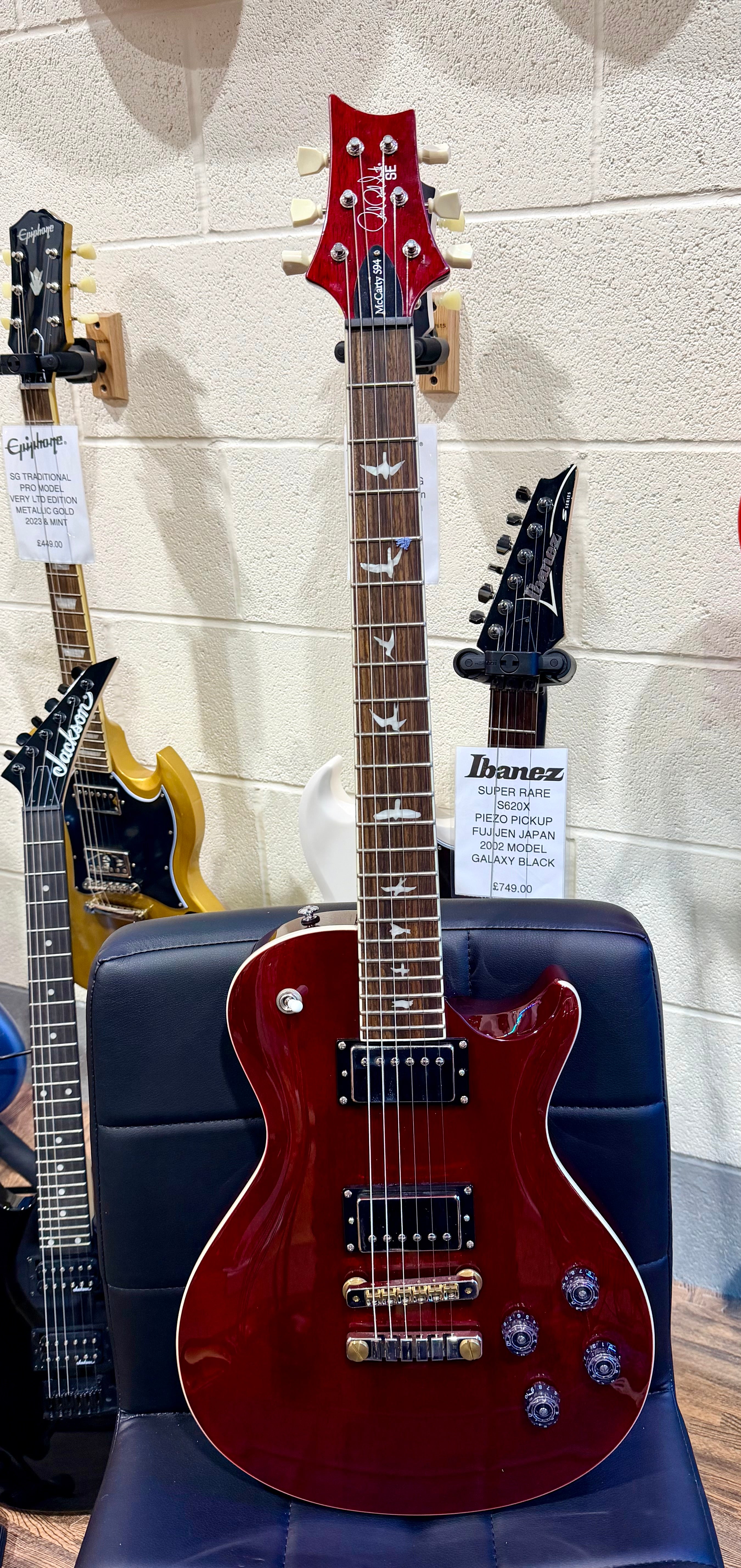 🌟MINT 2024🌟 PRS SE McCarty 594 Singlecut Electric Guitar~ Vintage Cherry Red!