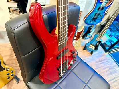 🔥 5 STRING 🔥 Epiphone Toby By Tobias Deluxe V Electric Bass Guitar~ Gloss Red!