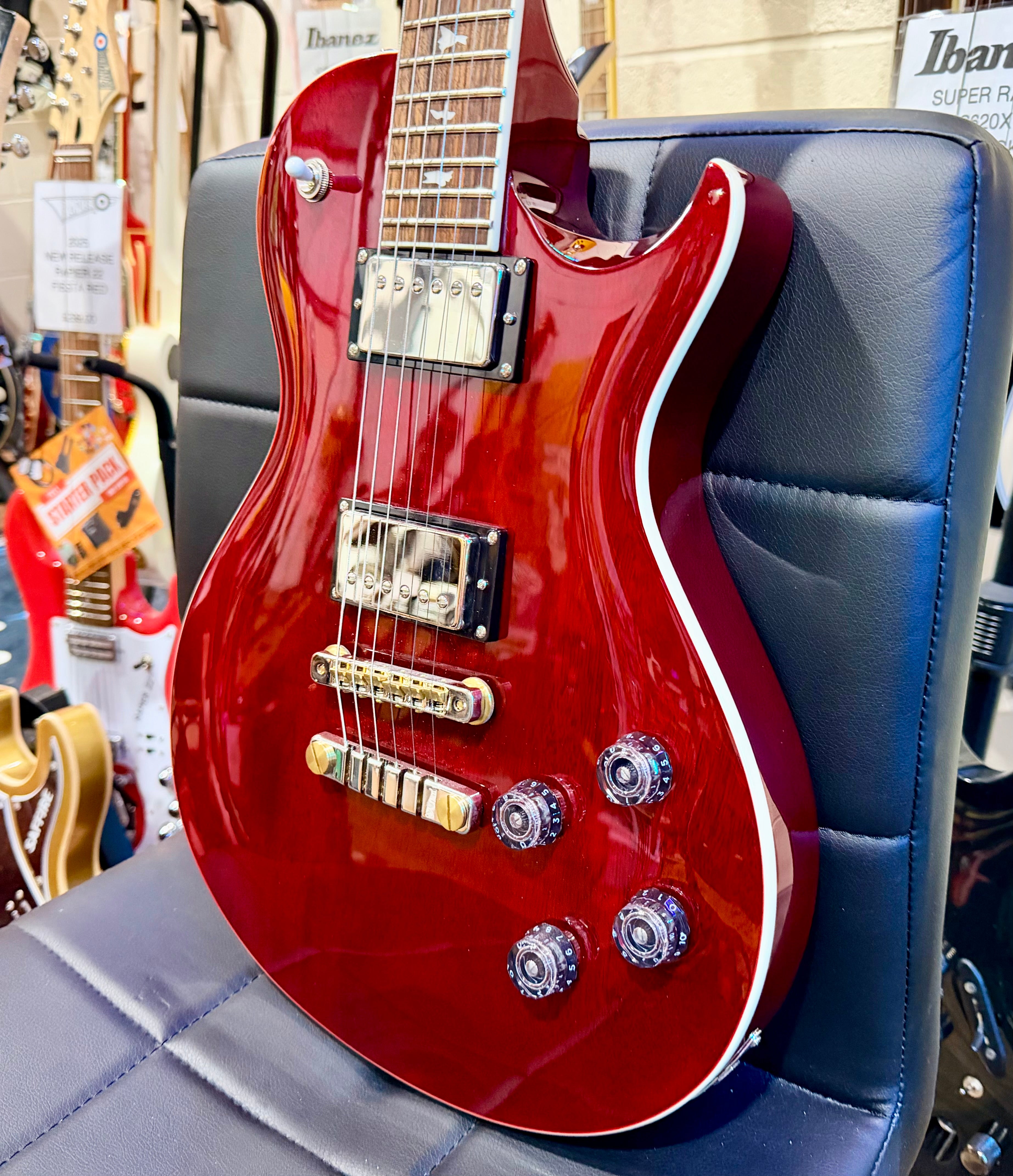 🌟MINT 2024🌟 PRS SE McCarty 594 Singlecut Electric Guitar~ Vintage Cherry Red!