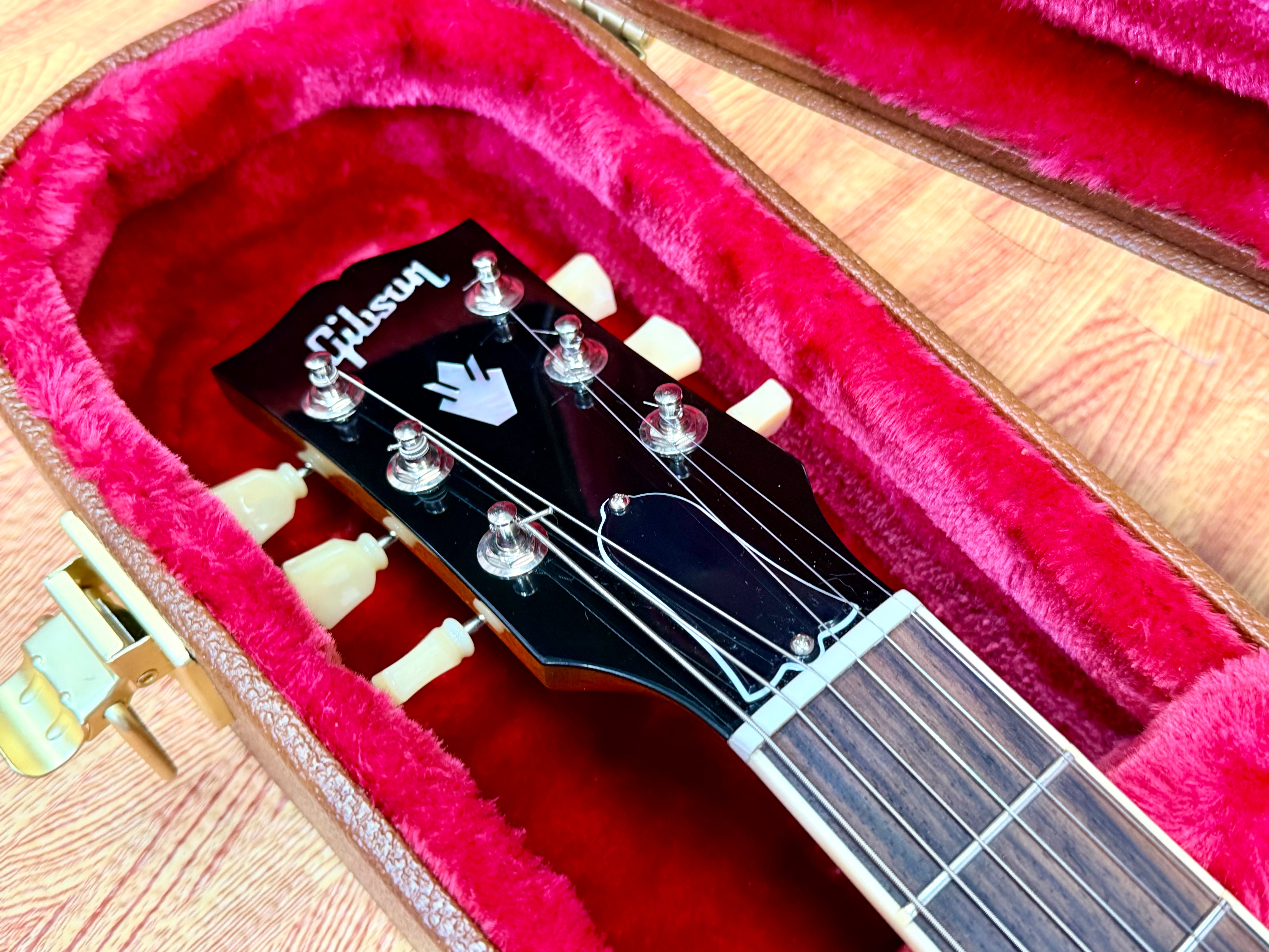 ✨MINT✨ Gibson ES-335 Figured Antique Natural~ Ex-Demo Semi-Hollow + Hard Case!