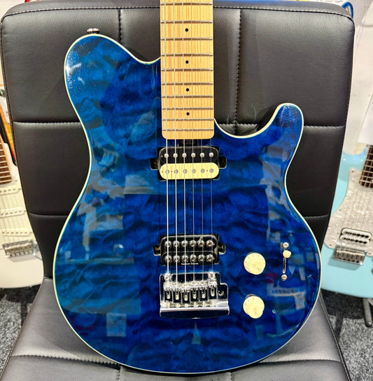 🔥SEYMOUR DUNCAN INVADER🔥 Sterling Sub By Music Man AX3FM Axis Flame~ Blue!