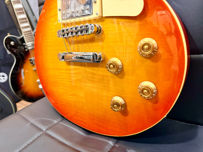 🍯B-STOCK🍯 Vintage V100 ReIssued Electric Guitar ~ Honeyburst Les Paul!