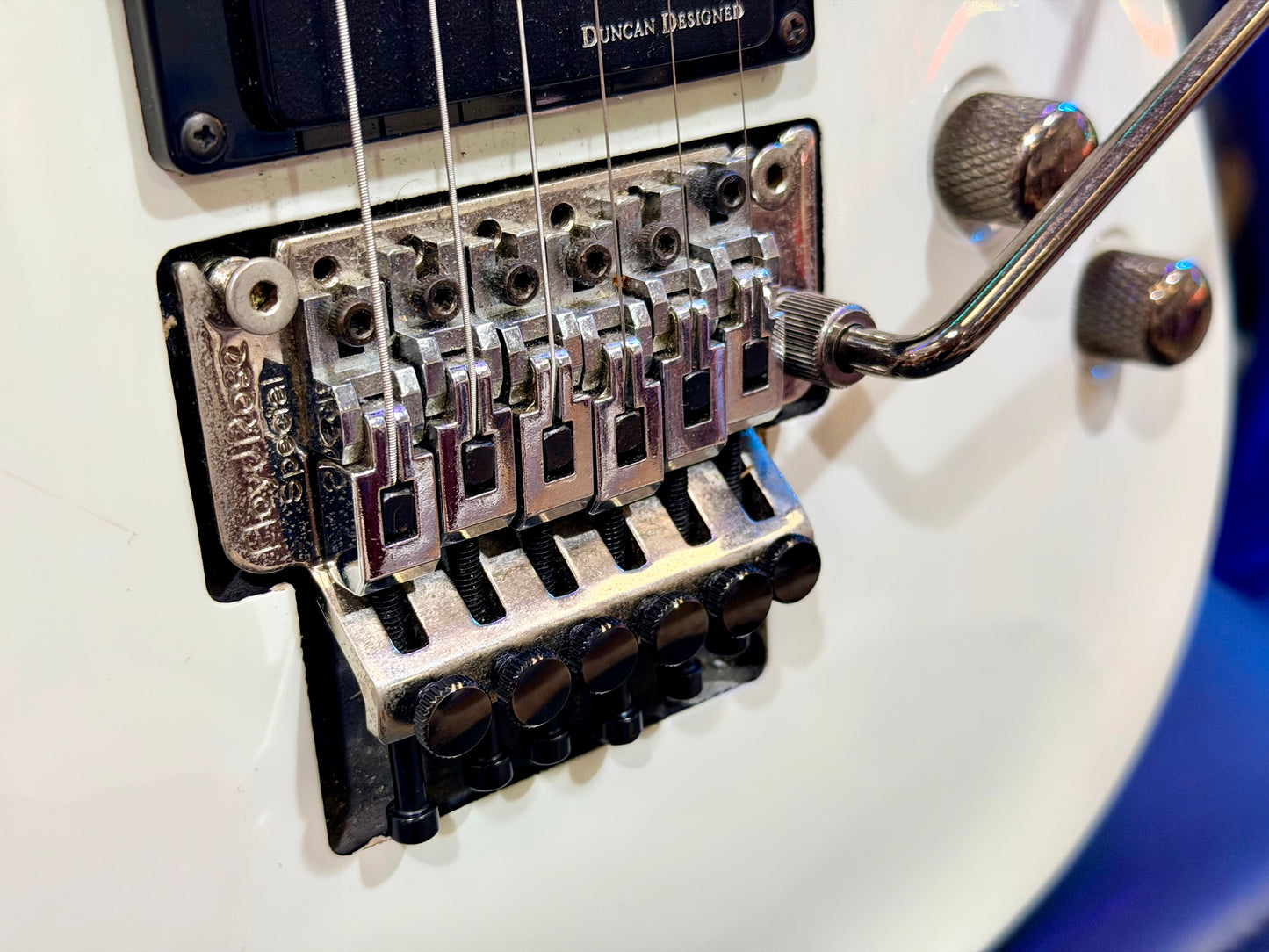 🔥2015🔥 Schecter Demon 6 FR Electric Guitar~ Vintage White~ Floyd Rose!