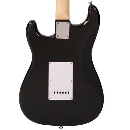 Mairants EG6 Electric Guitar Gloss Black Strat Style 3 Single Coil Pickups NEW