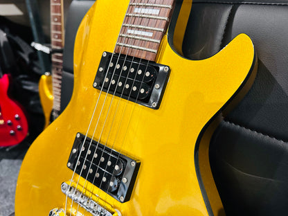 🌟ULTRA RARE & SPECIAL🌟 Lodestone UK Pulse Les Paul Shape Electric Guitar~ Gold