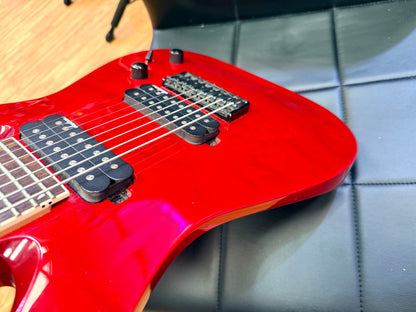 🔥 8- String 🔥 Jackson JS32-8Q Dinky Electric Guitar~ Transparent Red~ Quilted!