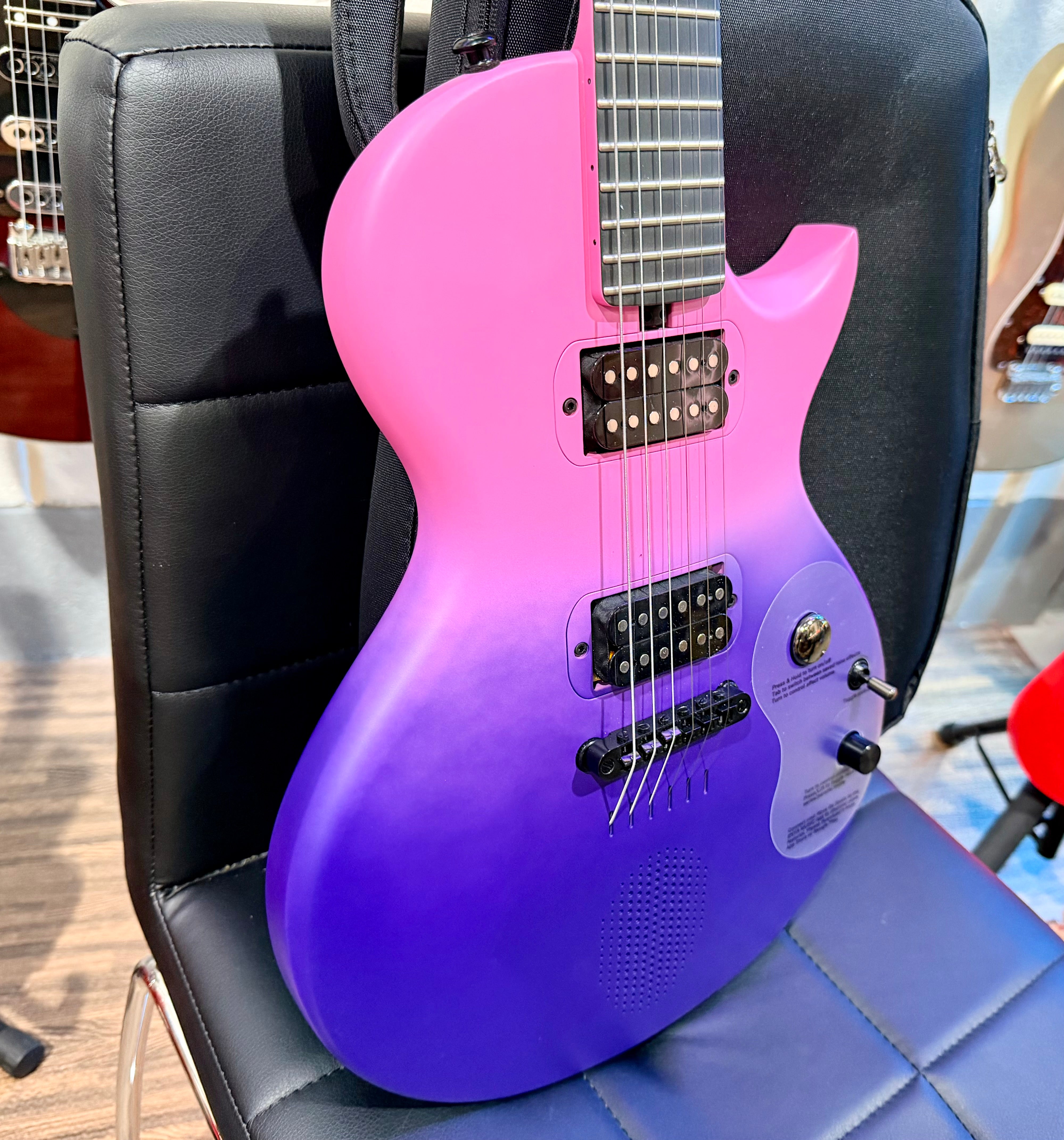 🔥 Enya Nova Go Sonic~ Cosmic Purple~ Smart Electric Guitar~Speaker & FX + Bag 🔥