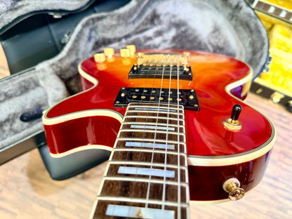 🔥GIBSON PICKUPS🔥 Epiphone Prophecy Les Paul Custom Plus GX~ Cherry Sunburst!