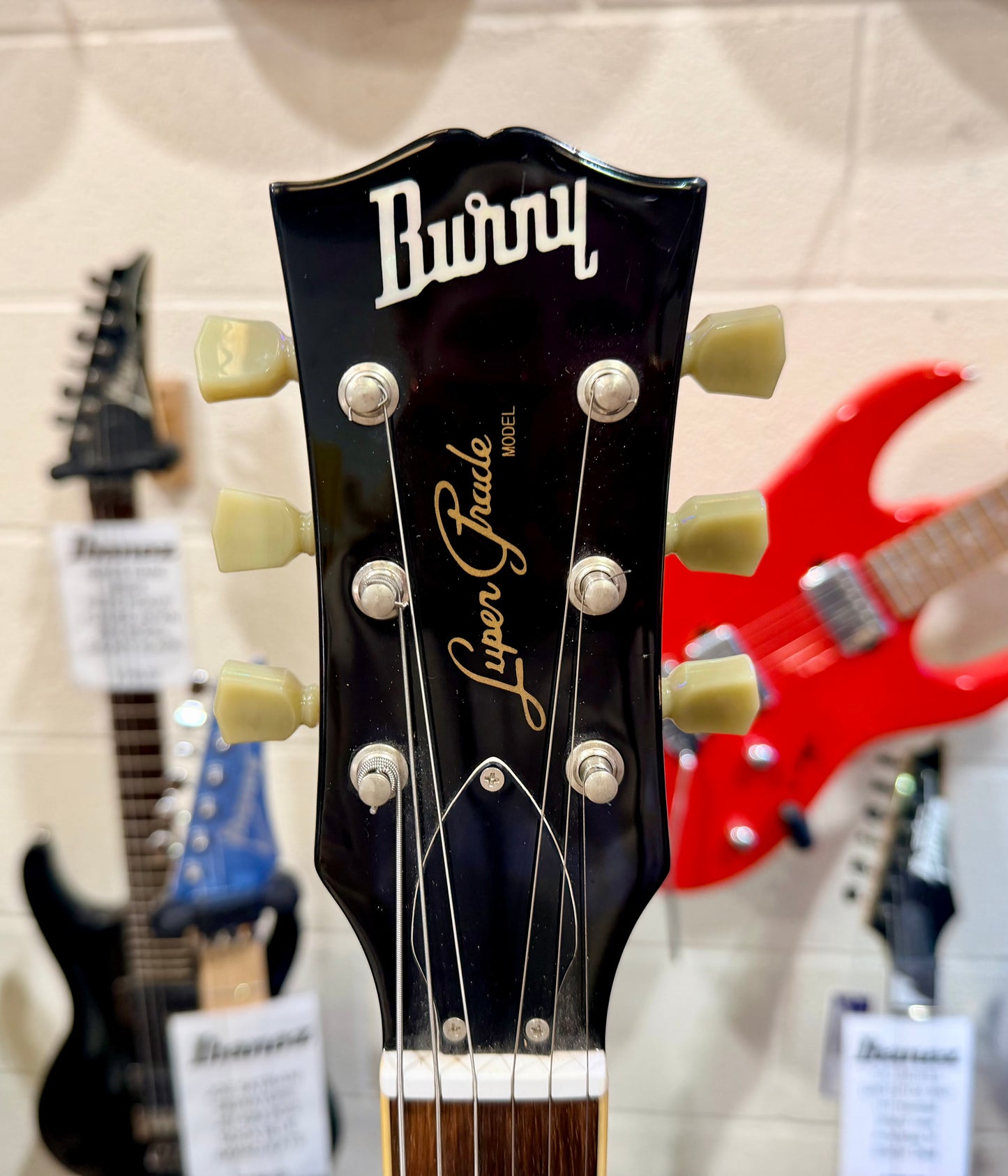 🔥2009🔥 Burny Les Paul Gold Top~ Super Grade Model~ RARE W/Mini Humbuckers!