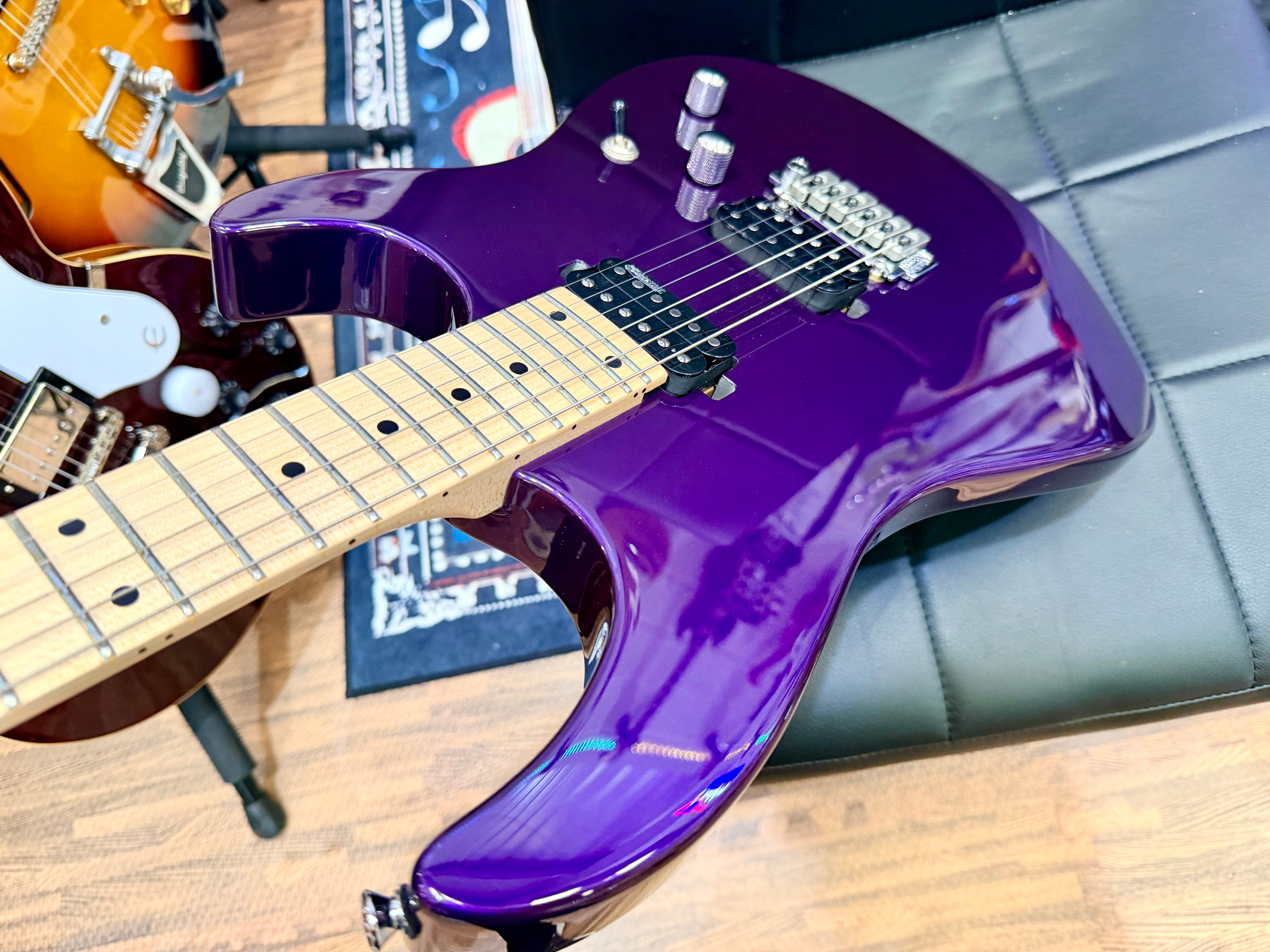 💜 EX-DEMO 💜 Vintage V6M24 ReIssued Series Electric Guitar ~ Pasadena Purple!
