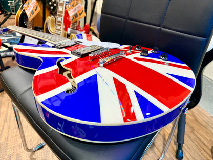 🇬🇧2025 LTD EDITION🇬🇧 Vintage Union Jack~ Semi Acoustic ‘335’ Guitar~VSA25UJ!