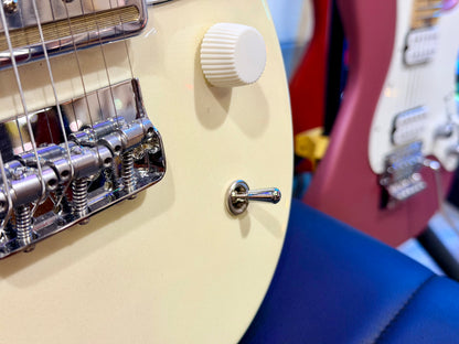 🌟NEW🌟 Harmony Juno Standard Electric~ Pearl White Gold Foil P90 + Mono Case!