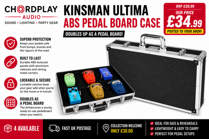 🎸DEAL🎸 Kinsman KUPB5 Ultima ABS Pedal Board Case For Guitar Effects Pedals!