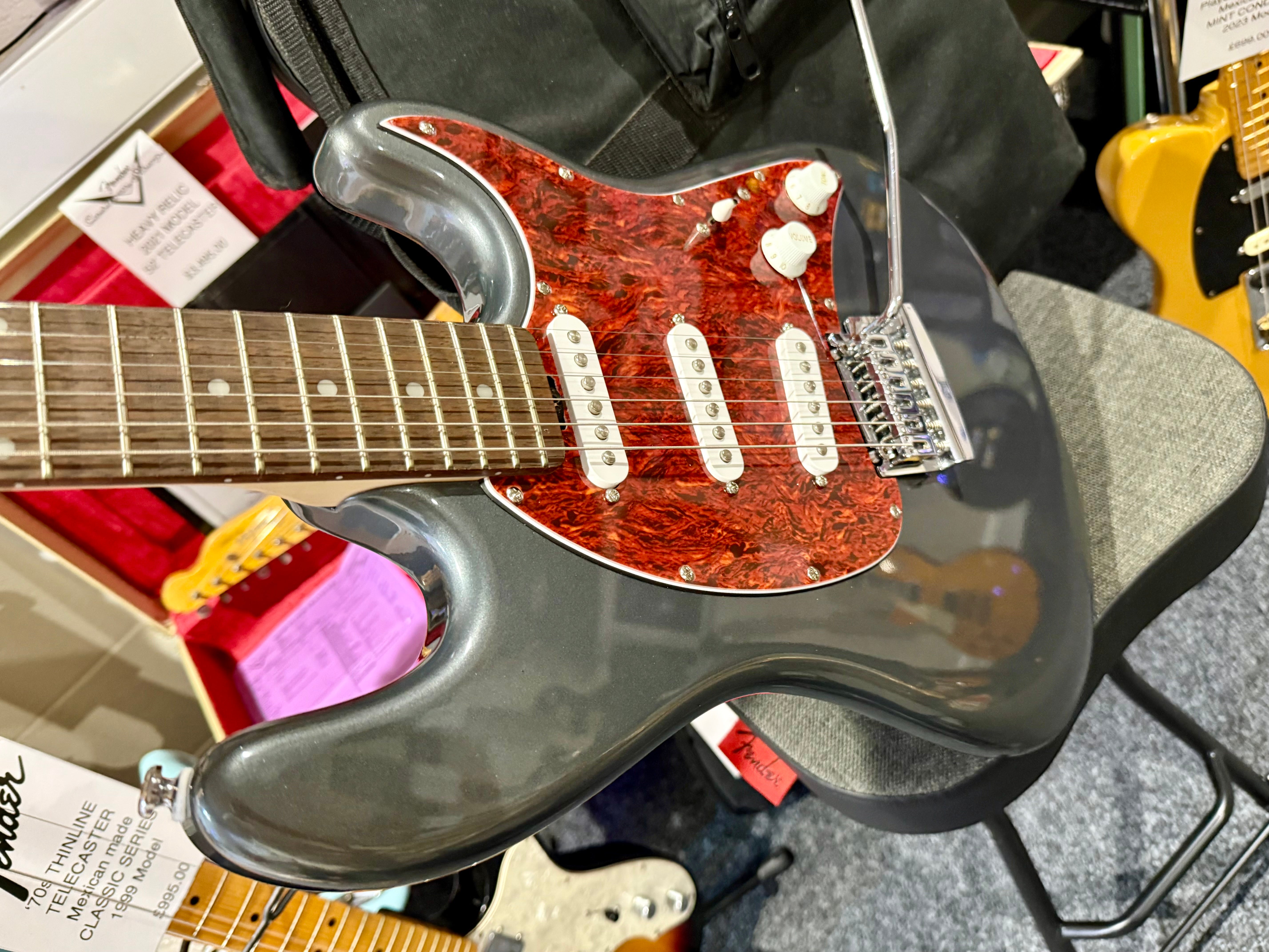 🌟MINT🌟 Sterling by Music Man SUB CT30 Cutlass SSS~ Charcoal Frost + Gig Bag!