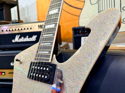 ⚡️2023⚡️ Ibanez PS60 Paul Stanley Signature~ Metallic Silver Sparkle Guitar!