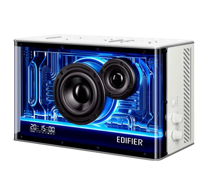 Edifier QD35 Tabletop Bluetooth Speaker With GaN Wireless Charger - White