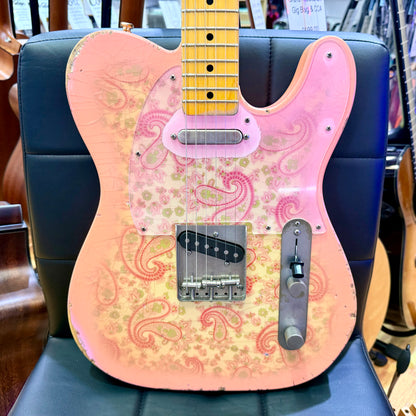 ✨2018✨ Nash Guitars T-68 Pink Paisley Telecaster Relic~ Lollar Pickups + Case!
