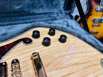 🌟MINT🌟 D'Angelico Ludlow Deluxe~ Swamp Ash Natural~2018~ Hard Case~MUST SEE 🌟