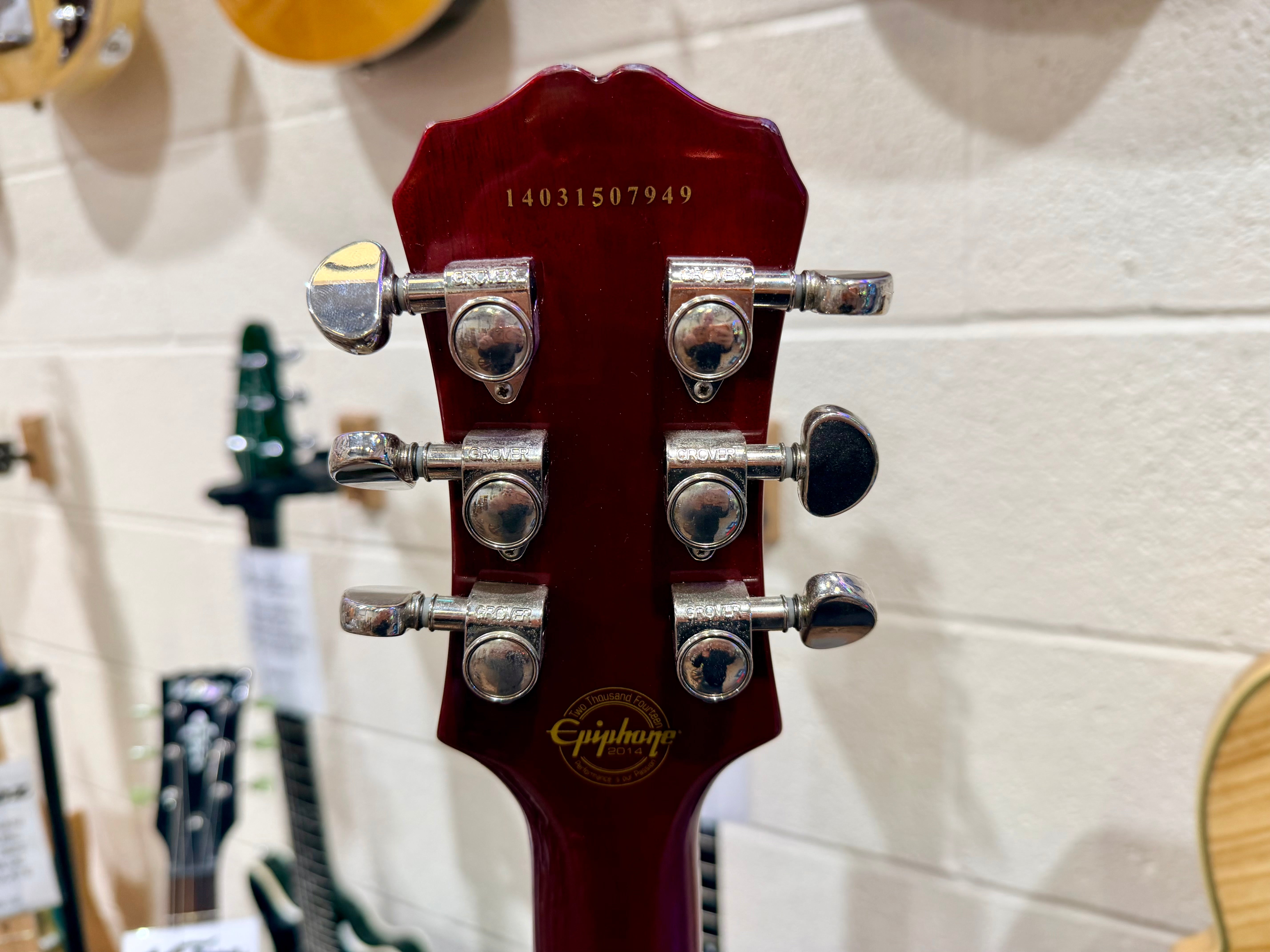 🔥2014🔥 Epiphone Nighthawk Custom Reissue Quilt Electric Guitar~ Translucent Red