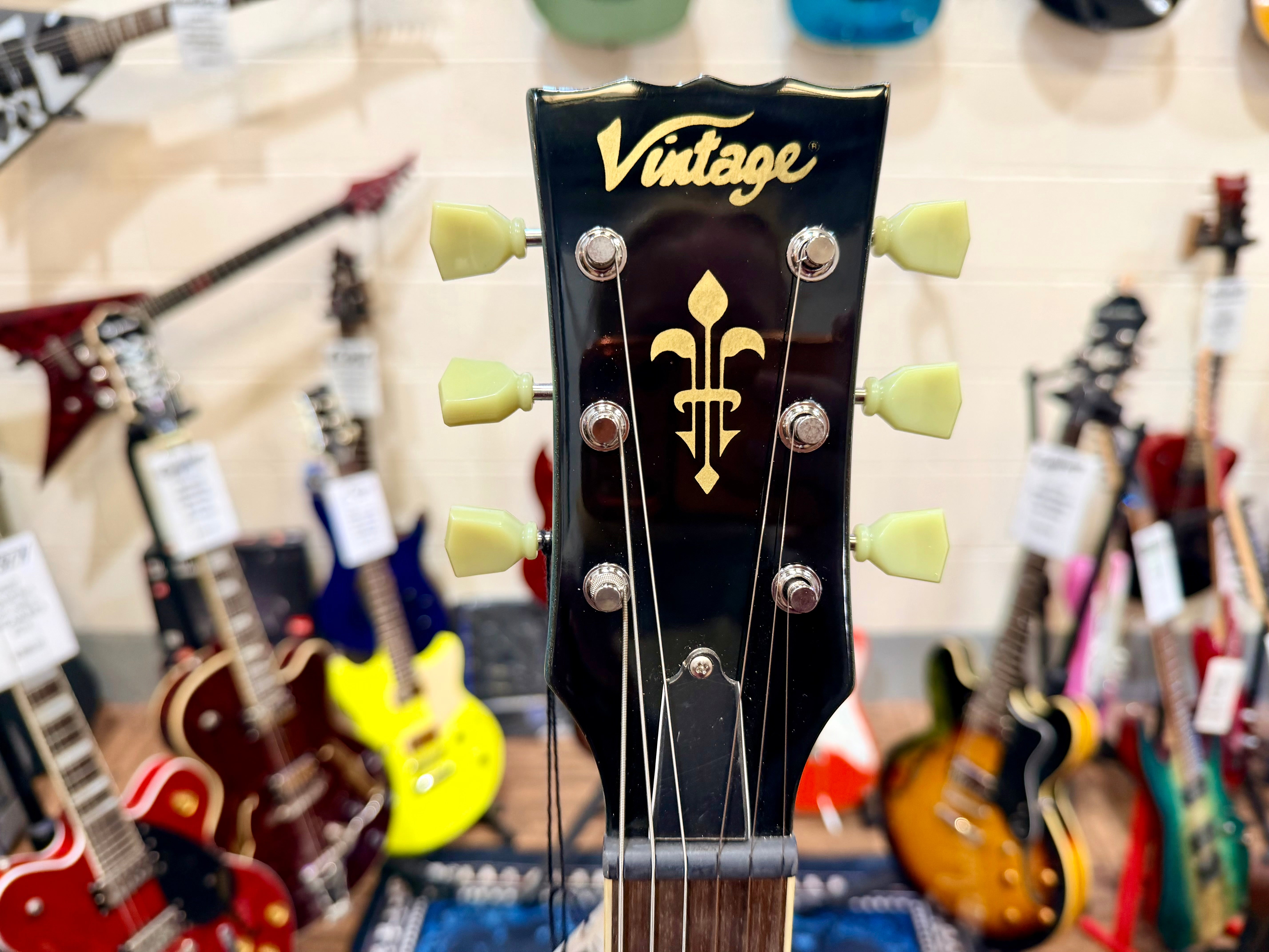 ⚡️B-STOCK⚡️ Vintage VS6 ReIssued~ Vibrola Tailpiece~ Gun Hill Blue SG ~ Tremolo!