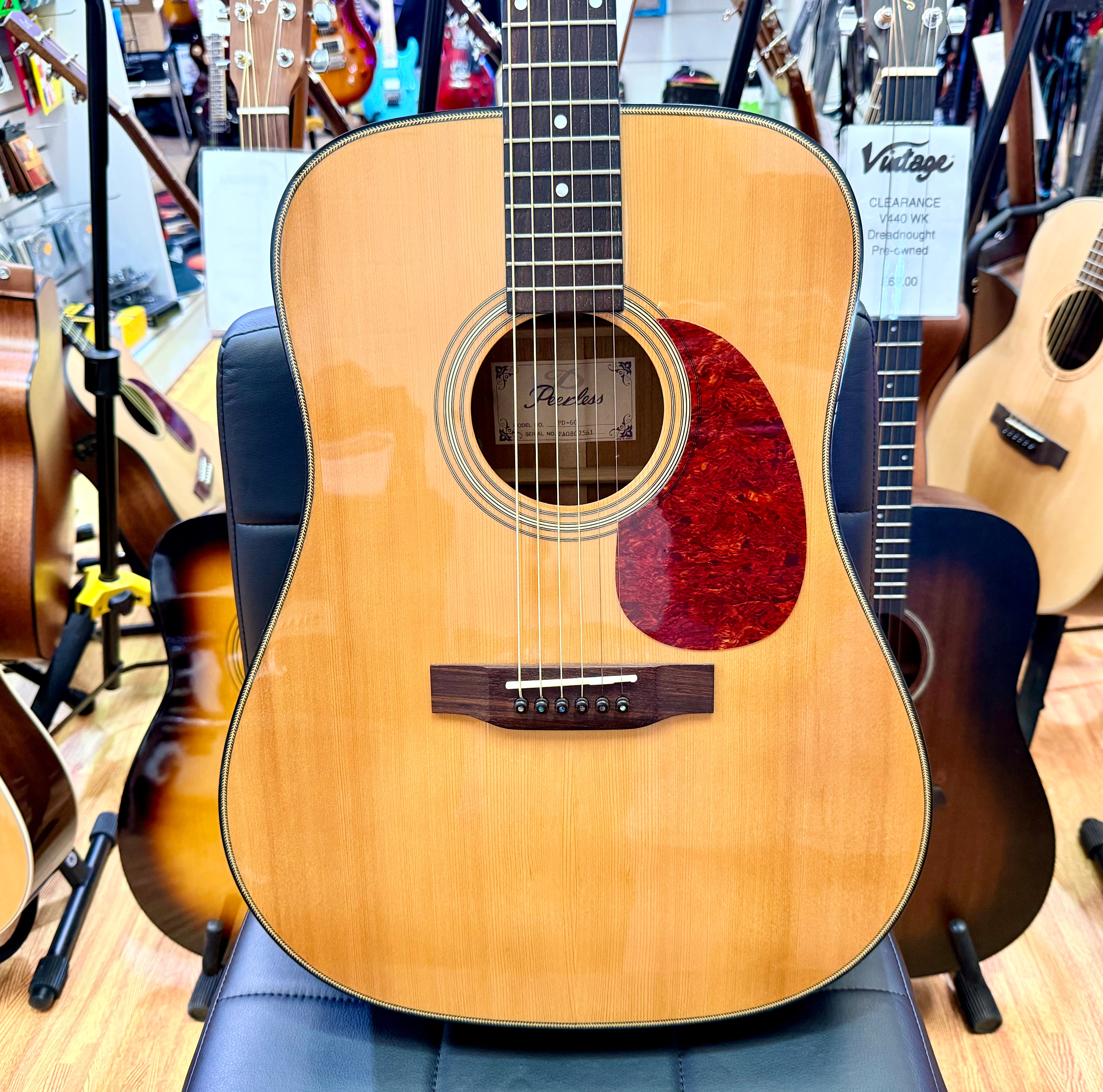 ✨2008✨ Peerless PD-60 Dreadnought Electro Acoustic Guitar~ Korea AAA All Solid!