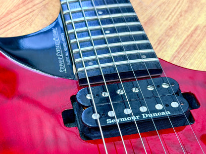 🔥RARE🔥 Washburn Parallaxe PXS10FRQTR Floyd Rose~ Seymour Duncan~ 2014~ Red