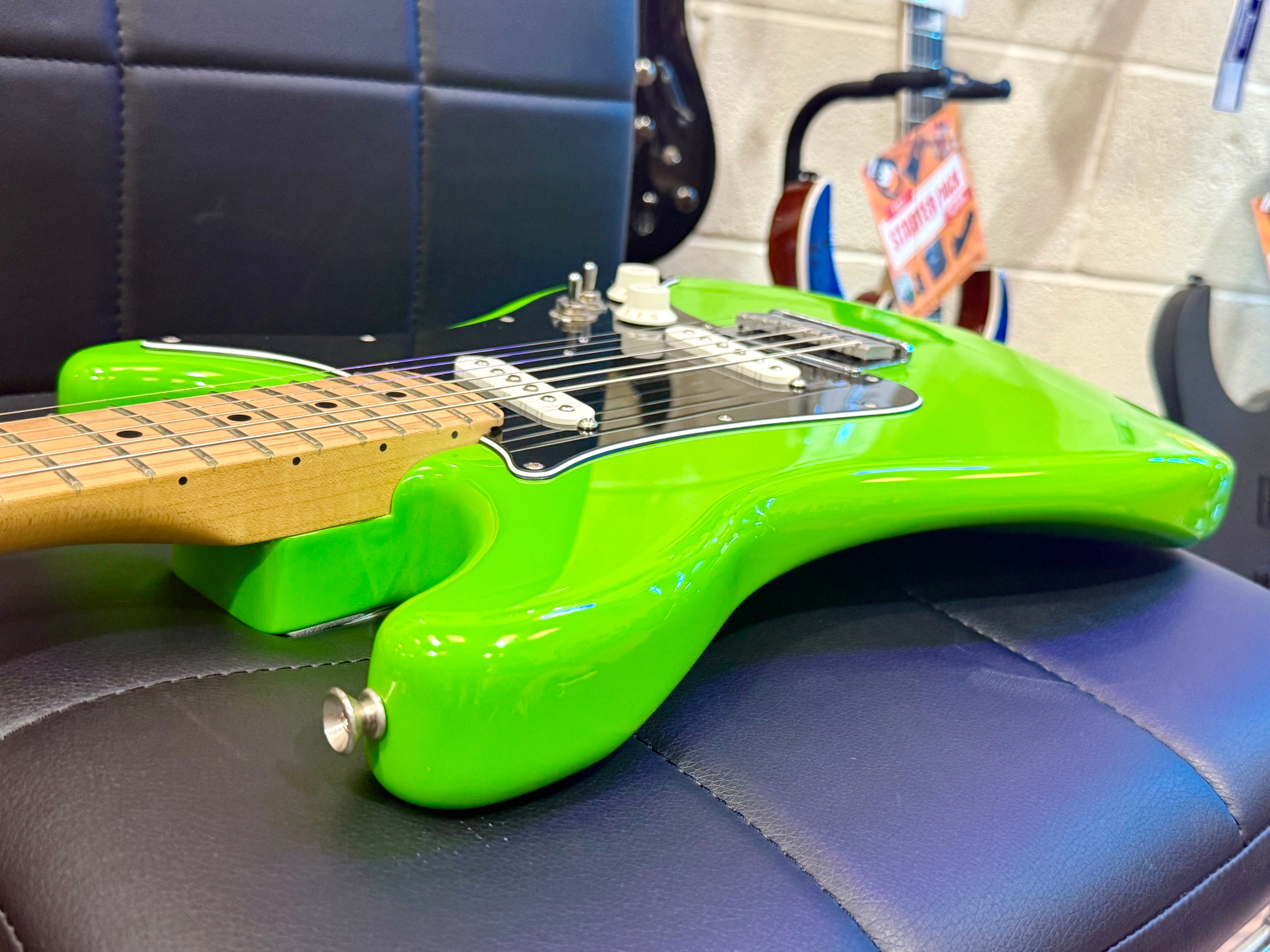 🔥MINT 2019🔥 Fender Player Lead II ‘2’ Neon Green Electric Guitar + Hard Case!