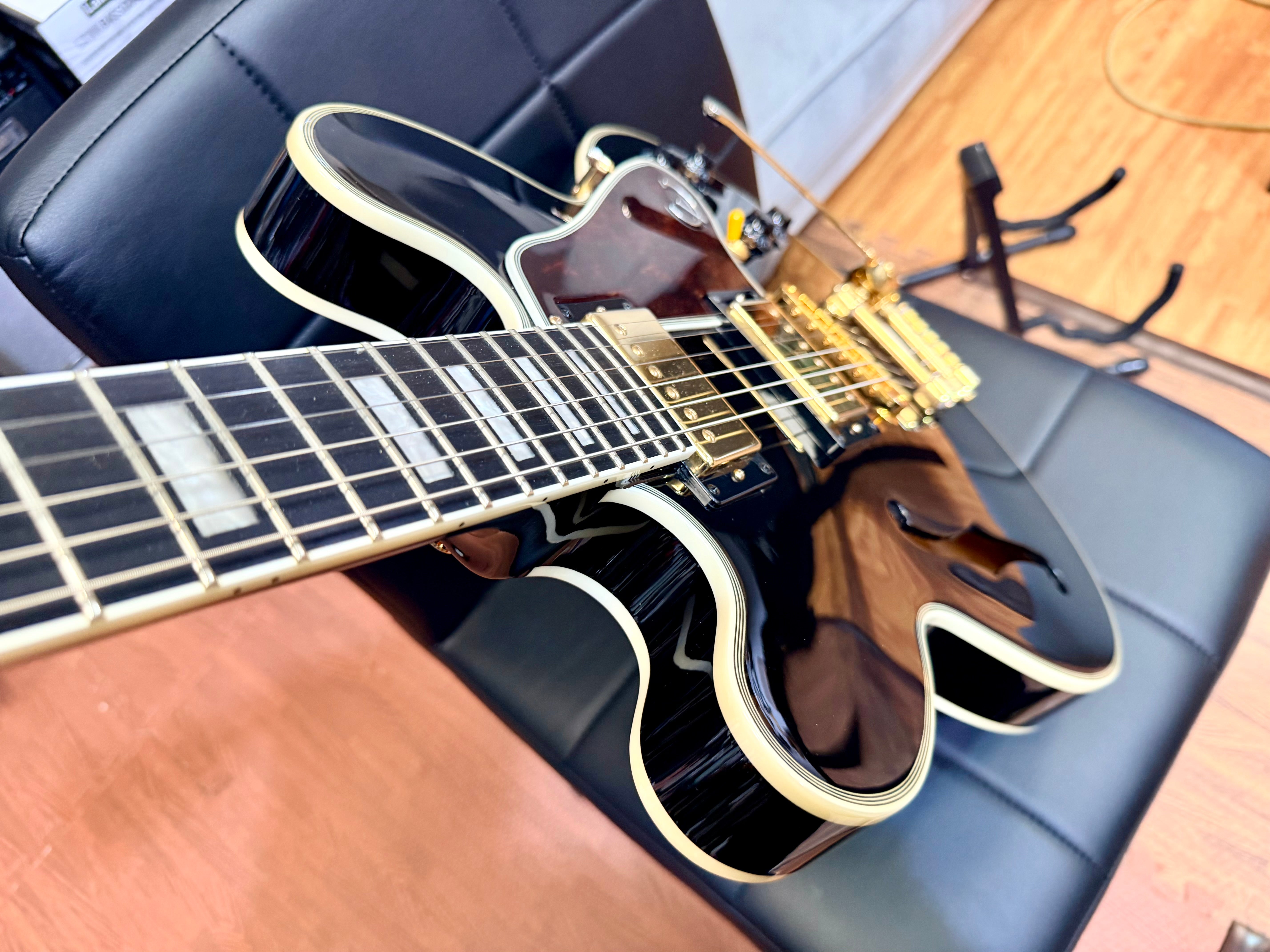 🔥2018🔥 Epiphone Joe Bonamassa ES-355 Limited Edition Black + OHSC & Signed COA