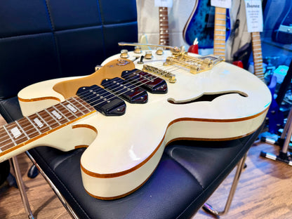 ✨LIMITED EDITION✨ Epiphone Riviera Royale Custom P93~ Pearl White + Hard Case!