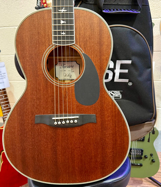 🦅 MINT 2020 🦅 PRS SE P20E Tonare Parlor~Electro Acoustic~ Satin Mahogany + Bag