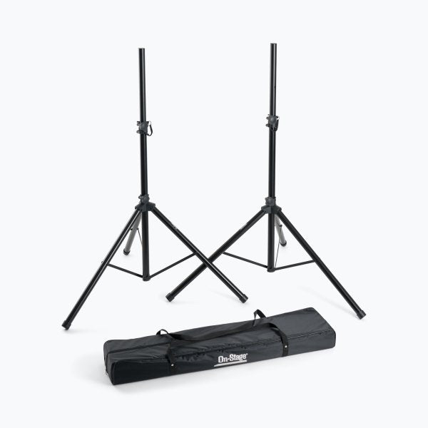 🔥 1/2 PRICE 🔥 On-Stage SSP7950 Pair All Aluminium PA Speaker Stands + Bag