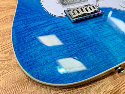 ⚡️NEW⚡️ JET JS-450 Flamed Ocean Blue Electric Guitar~ HSS Flame Top Strat~ 2026!
