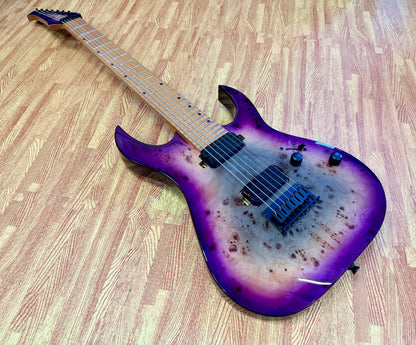 ⚡️NEW⚡️ Spira S-457 7 String Trans Purple~ Poplar Burl Top Electric Guitar~ 2026