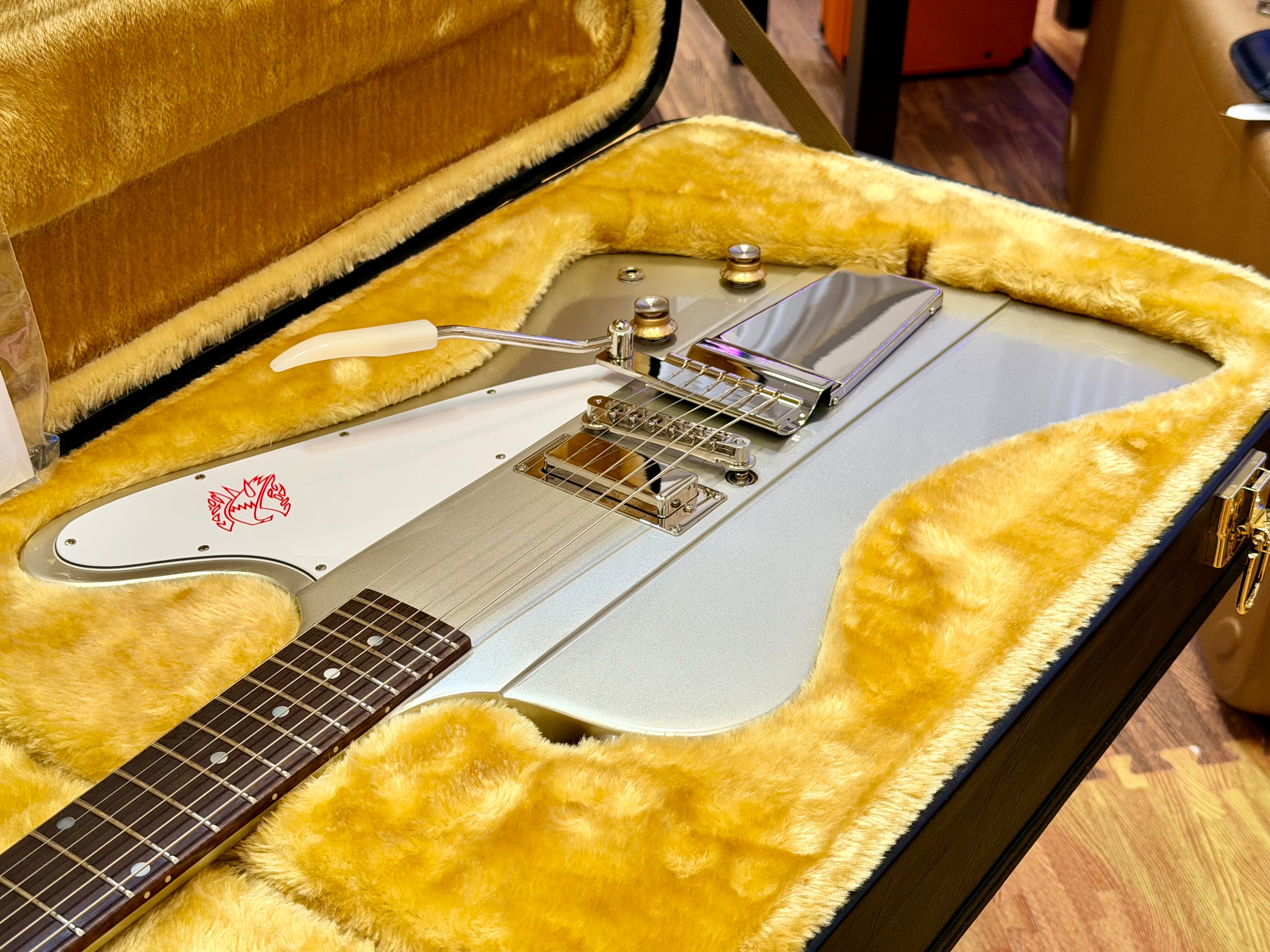 ✨2024✨ Epiphone Inspired By Gibson Custom 1963 Firebird I Silver Mist~ Maestro