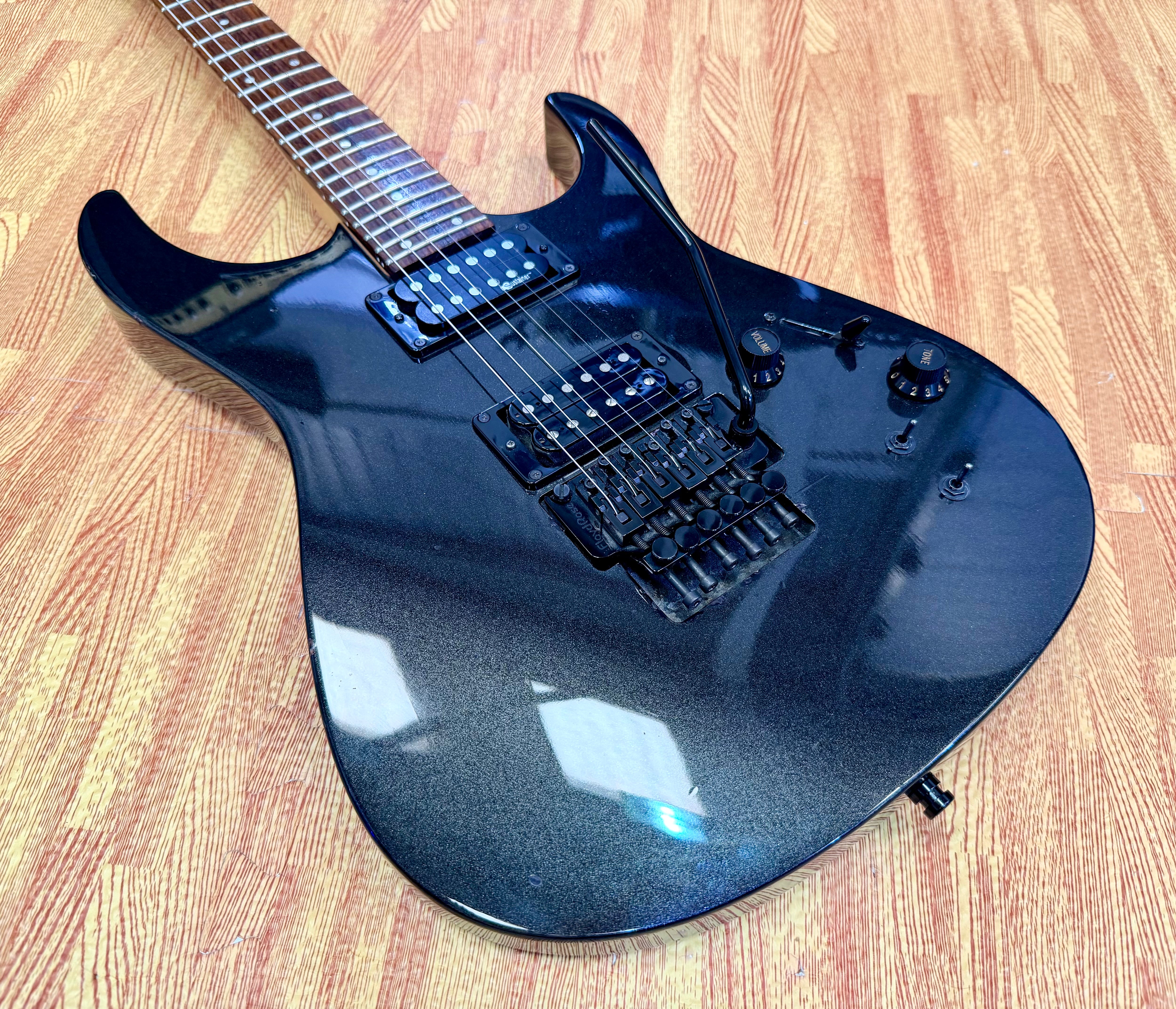 🔥RARE🔥 2005 Fernandes Revolver Pro Sustainer~ Floyd Rose~ Metallic Gunmetal!