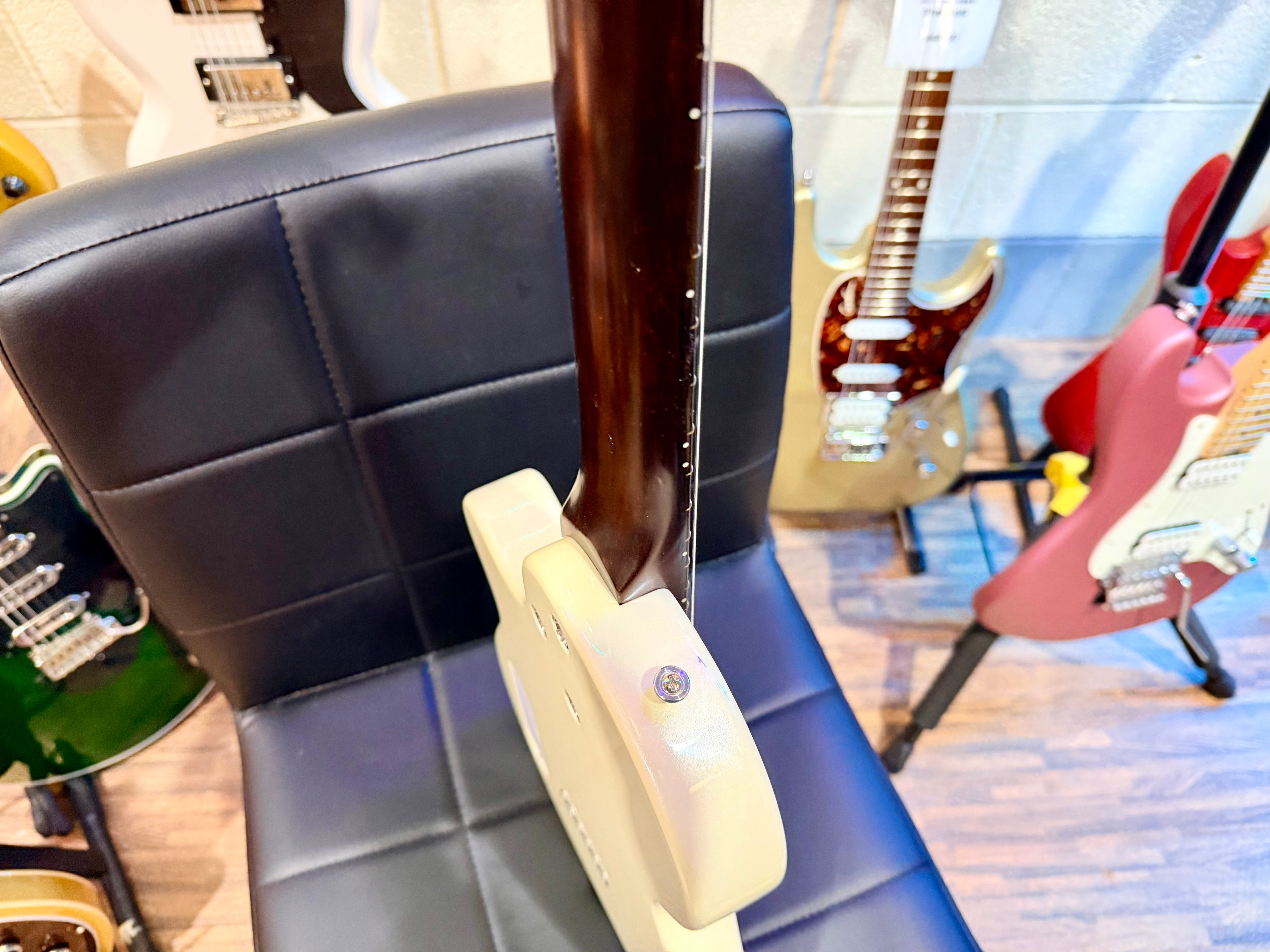 🌟NEW🌟 Harmony Juno Standard Electric~ Pearl White Gold Foil P90 + Mono Case!