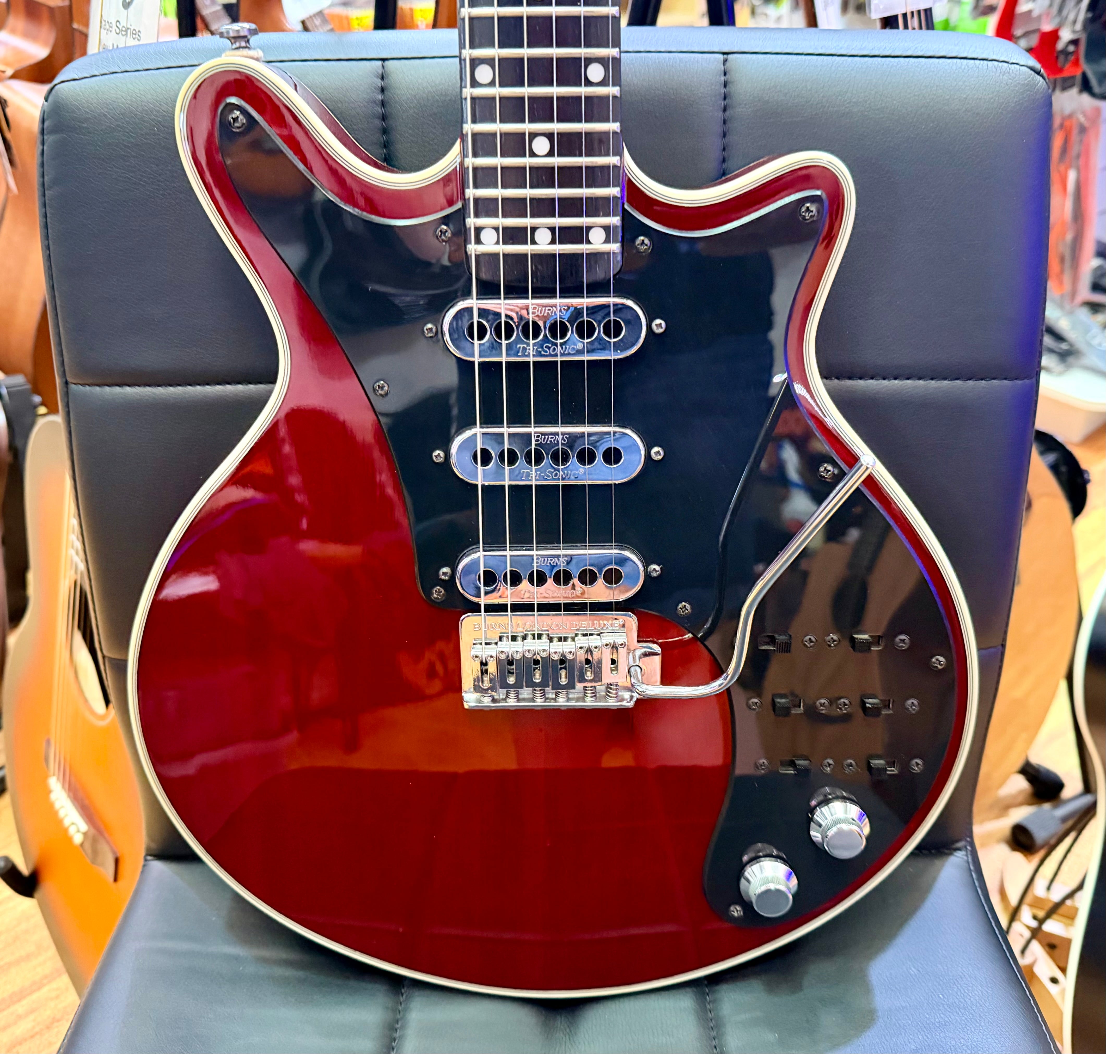 ⚡️2003⚡️ Burns London Brian May Signature Red Special~ Cherry Red Korean Made!