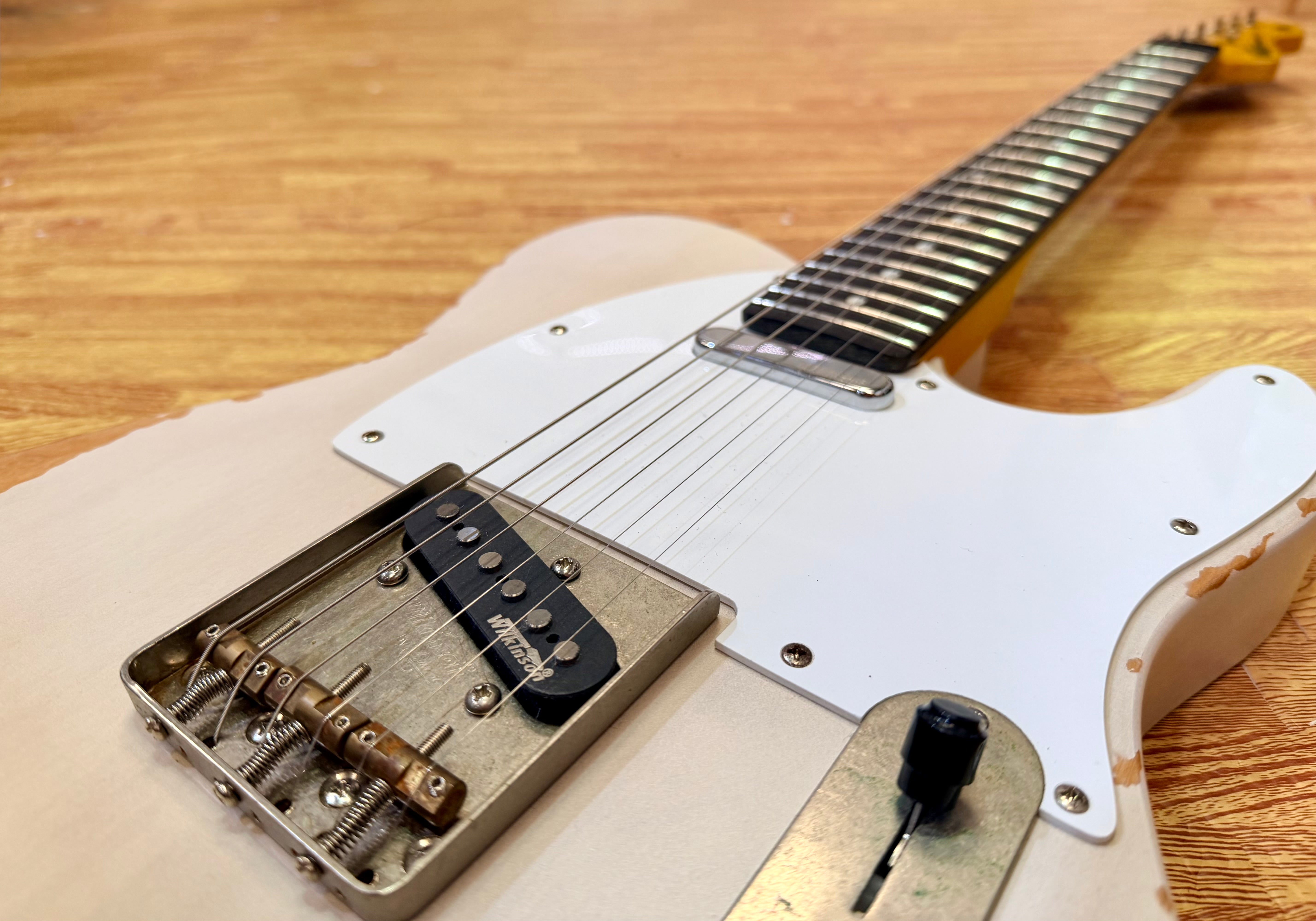 🔥 Vintage V62 ICON Distressed Ash Blonde Telecaster Style Wilkinson Pickups 🔥