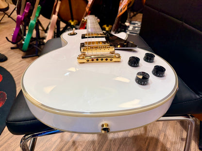 ⚡️MINT 2021⚡️ Epiphone Les Paul Custom Guitar~ Alpine White~ Inspired By Gibson!