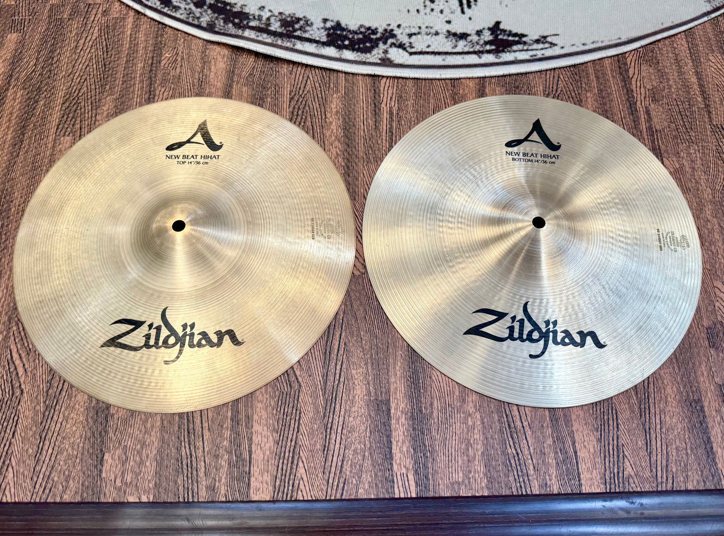 🥁 Zildjian A New Beat 14” Hi Hat Pair~ Excellent Condition Cymbals~ Hi Hats 🥁