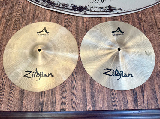 🥁 Zildjian A New Beat 14” Hi Hat Pair~ Excellent Condition Cymbals~ Hi Hats 🥁