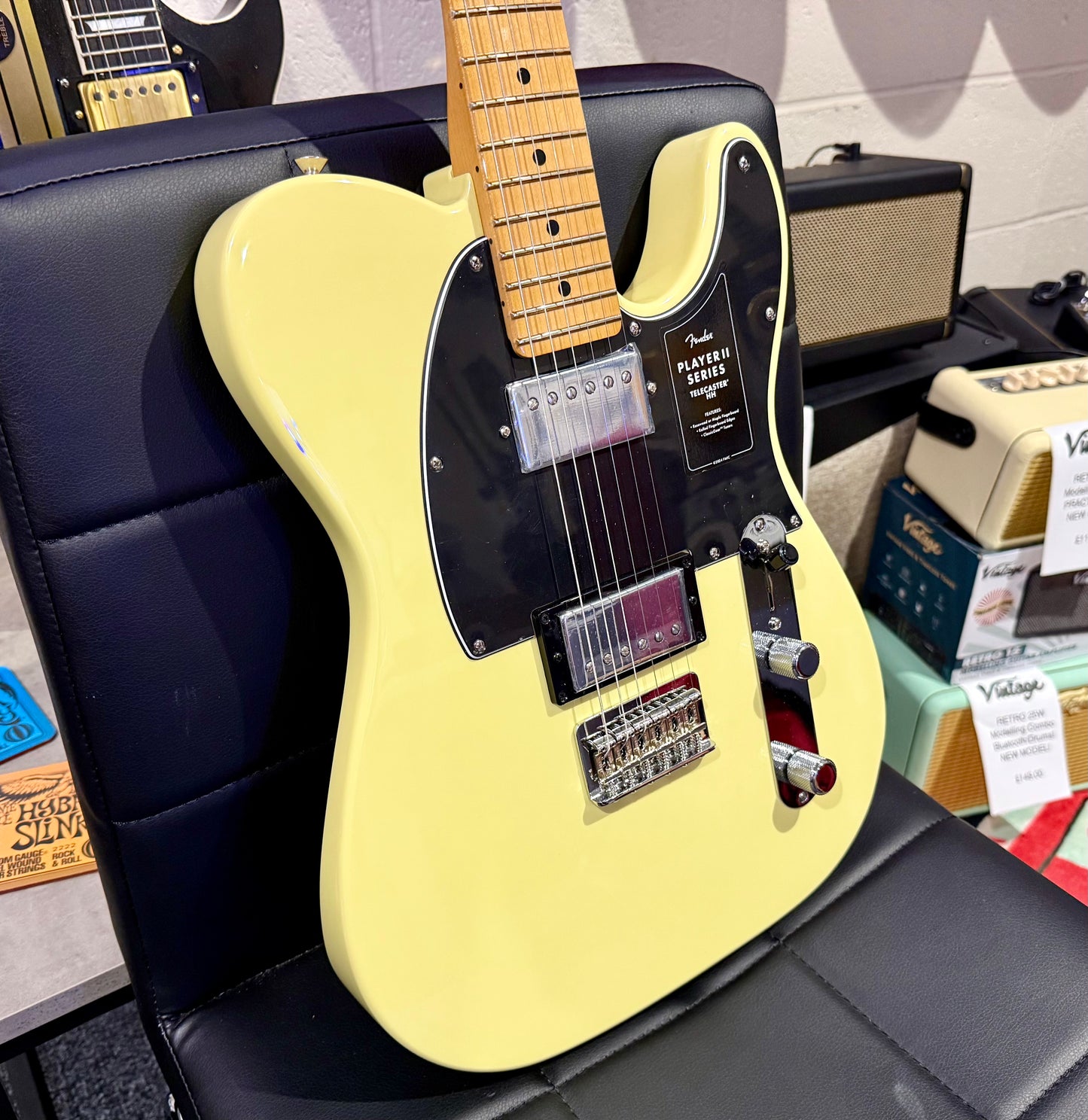 🌟NEW 2024🌟 Fender Player ii Telecaster HH~ Hialeah Yellow~ Maple Fretboard!