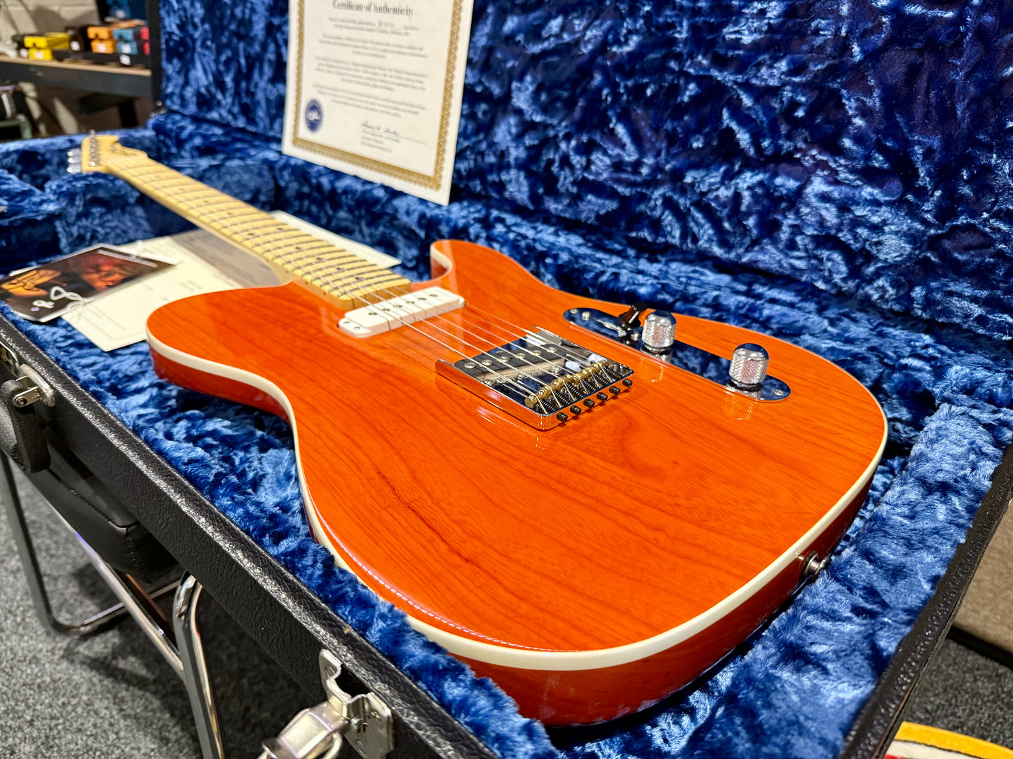 🌟FULLERTON USA🌟 G&L Asat Classic Custom~ Leo Fender~ Ltd Edition Orange~ COA!