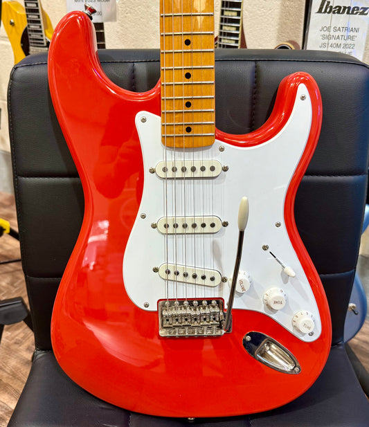 🌟2023🌟 Fender Squier Classic Vibe 50s Stratocaster~ Fiesta Red~ Maple Neck!