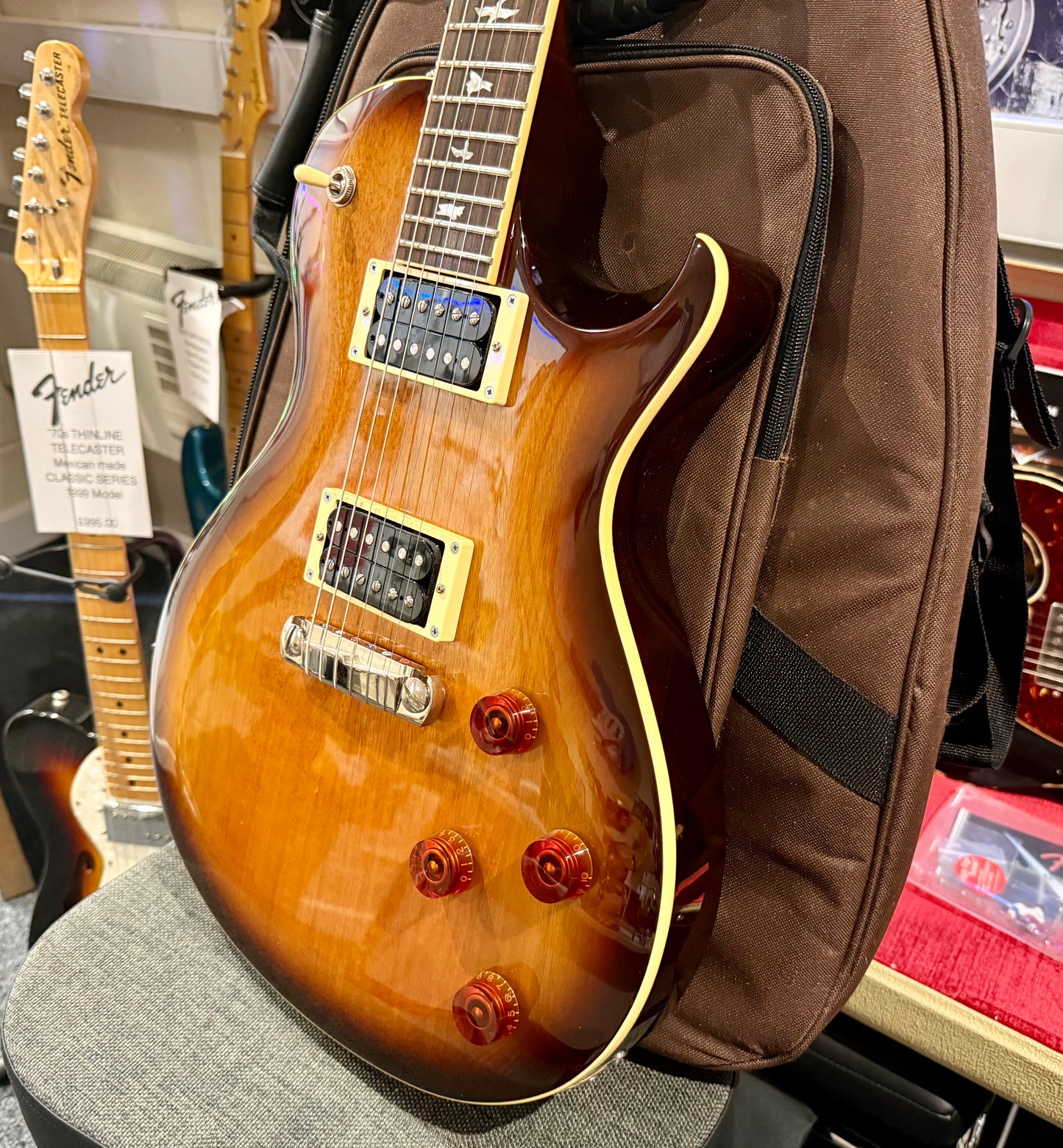 🌟2015 KOREA🌟 PRS SE 245 Single cut Electric Guitar~ Vintage Sunburst + Gig Bag