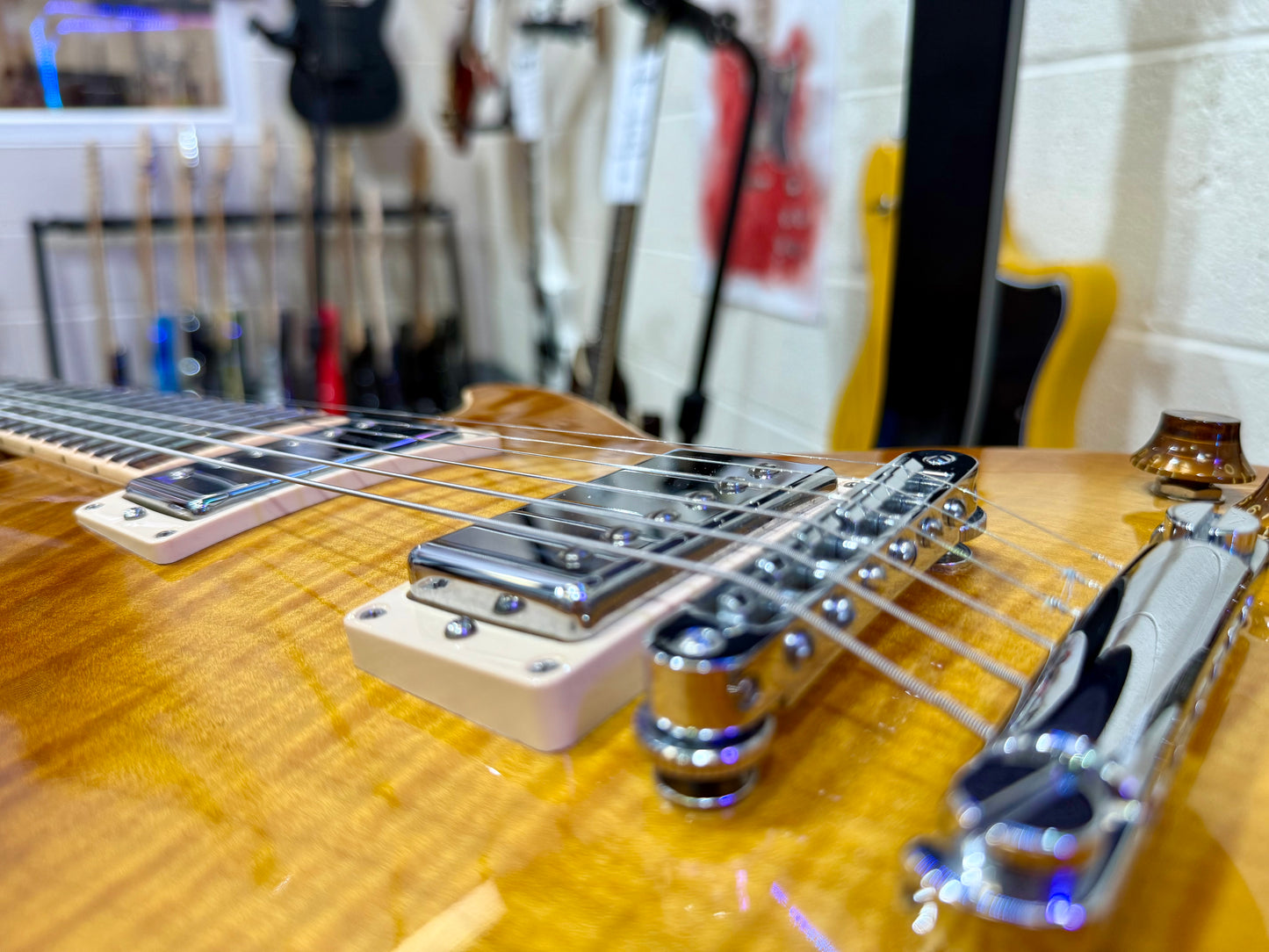 🔥2016 USA🔥 Gibson Les Paul Standard Honeyburst~ AAA Flame~ Hard Case & Candy!