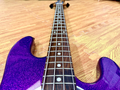 ✨2024✨ Sterling Music Man StingRay RAY34~ Purple Sparkle~ Electric Bass + Bag!