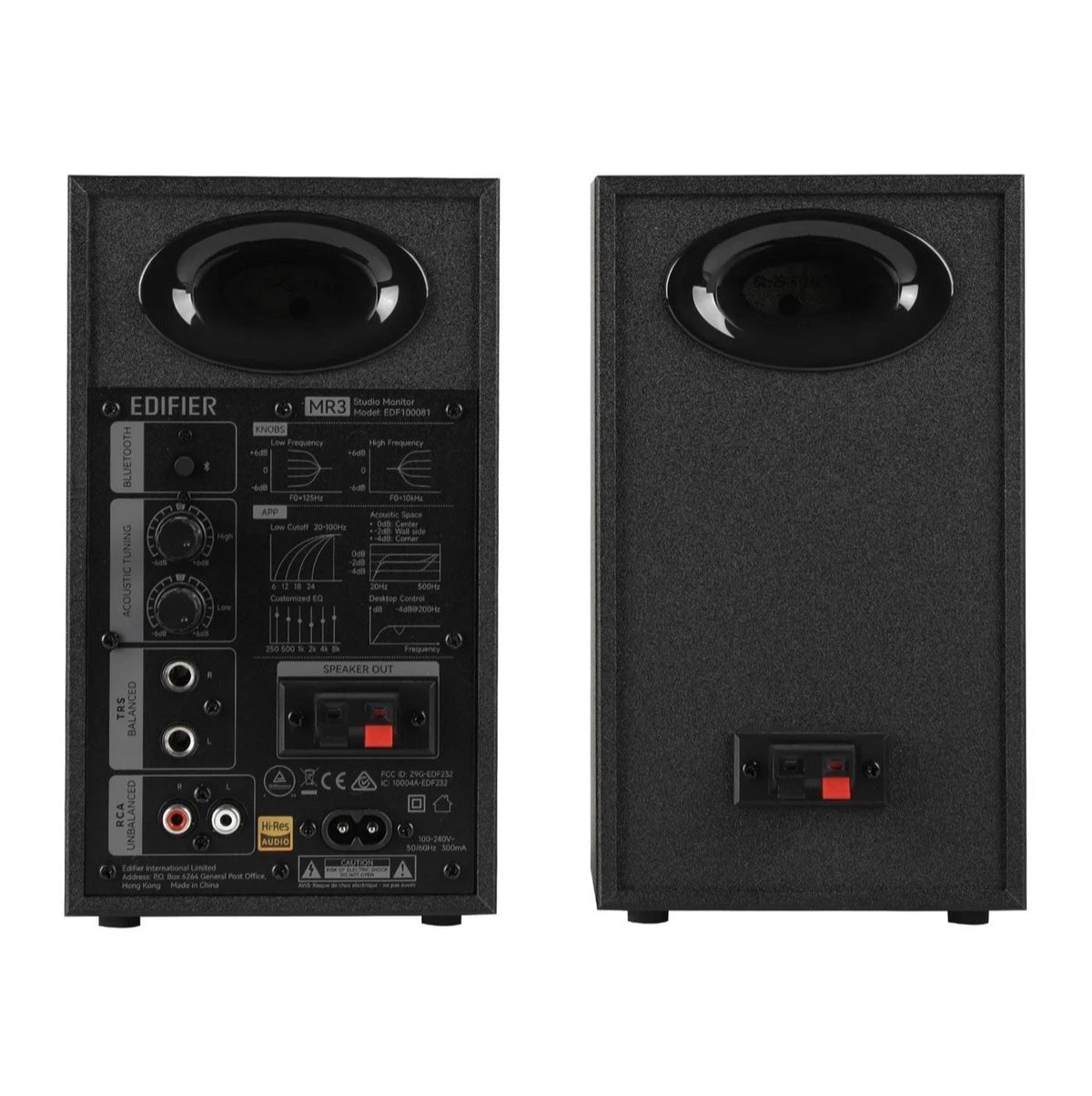 Edifier MR3 Hi-Res Black Active Bookshelf Studio TV/MAC/PC Speakers/Monitors