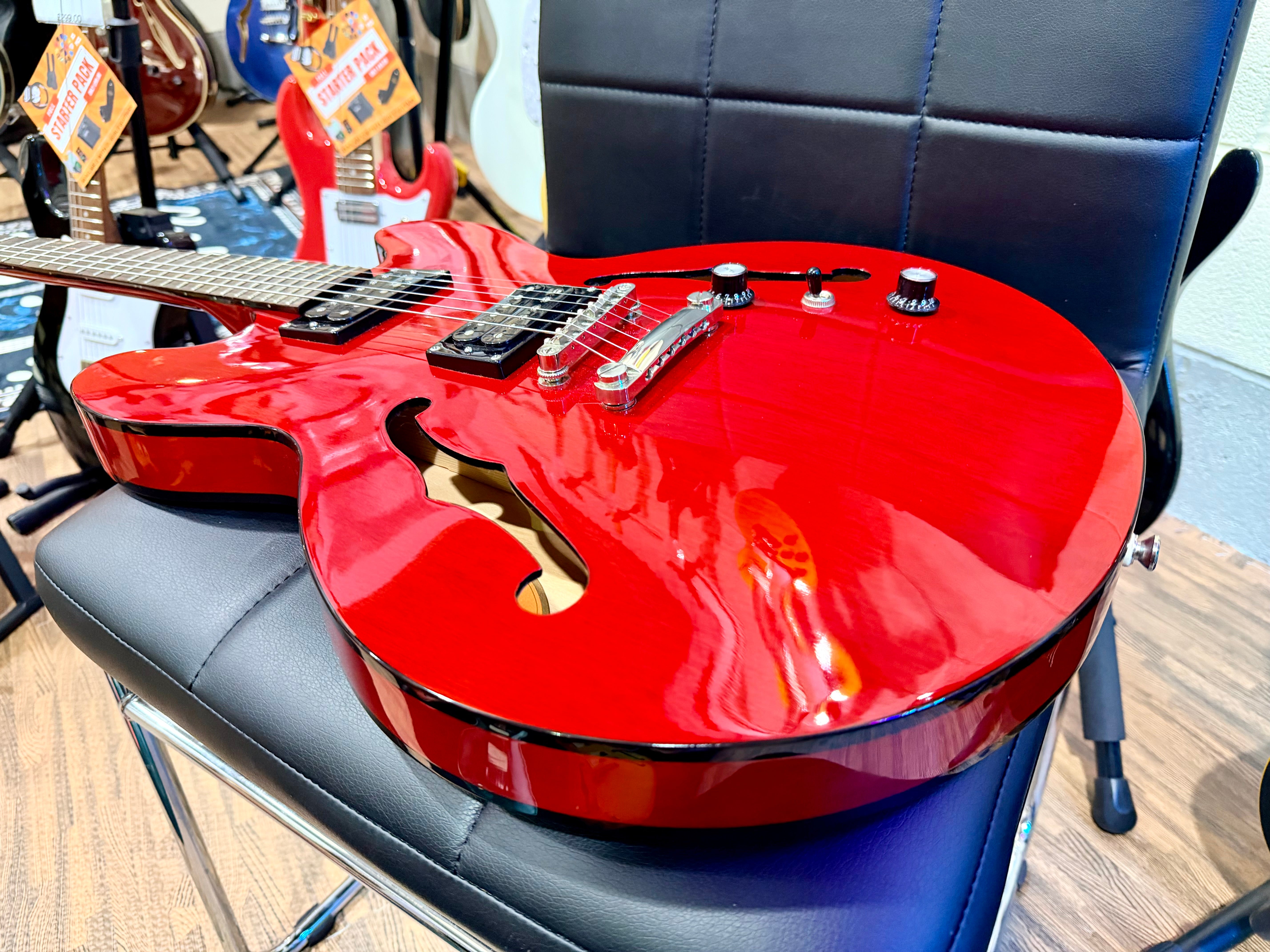 🍒LTD EDITION🍒 Epiphone Dot Studio ES-335 Semi-Hollow~ Custom Shop Cherry Red!